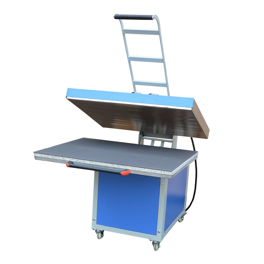 Qomolangma 31in x 39in Large Format Manual Operation Hand Force Textile Thermo Transfer Heat Press Machine 220V 1P 30A