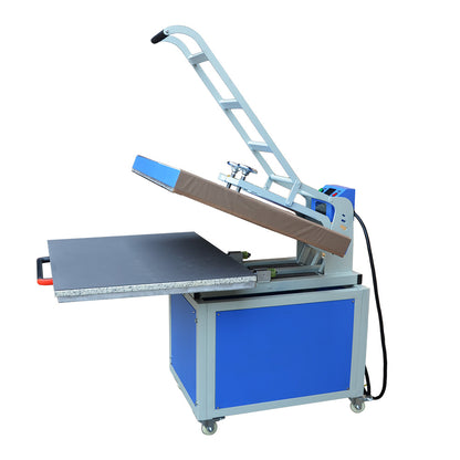 Qomolangma 31in x 39in Large Format Manual Operation Hand Force Textile Thermo Transfer Heat Press Machine 220V 1P 30A