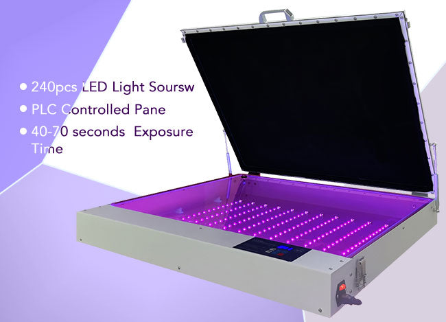 Unidad de exposición UV LED al vacío Qomolangma de sobremesa de 24,8 x 32,6 pulgadas y 120 W
