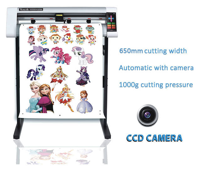 Plotter de corte de vinilo de 24" con pantalla táctil y cámara CCD/Plotter de corte de contorno automático