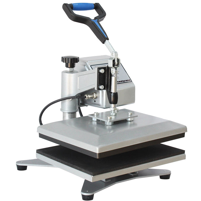 Prensa térmica manual abatible de 9" x 12", versión horizontal