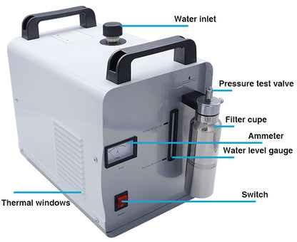 Pulidora de acrílico portátil de 300 W y 75 L, soldadora de oxígeno y hidrógeno