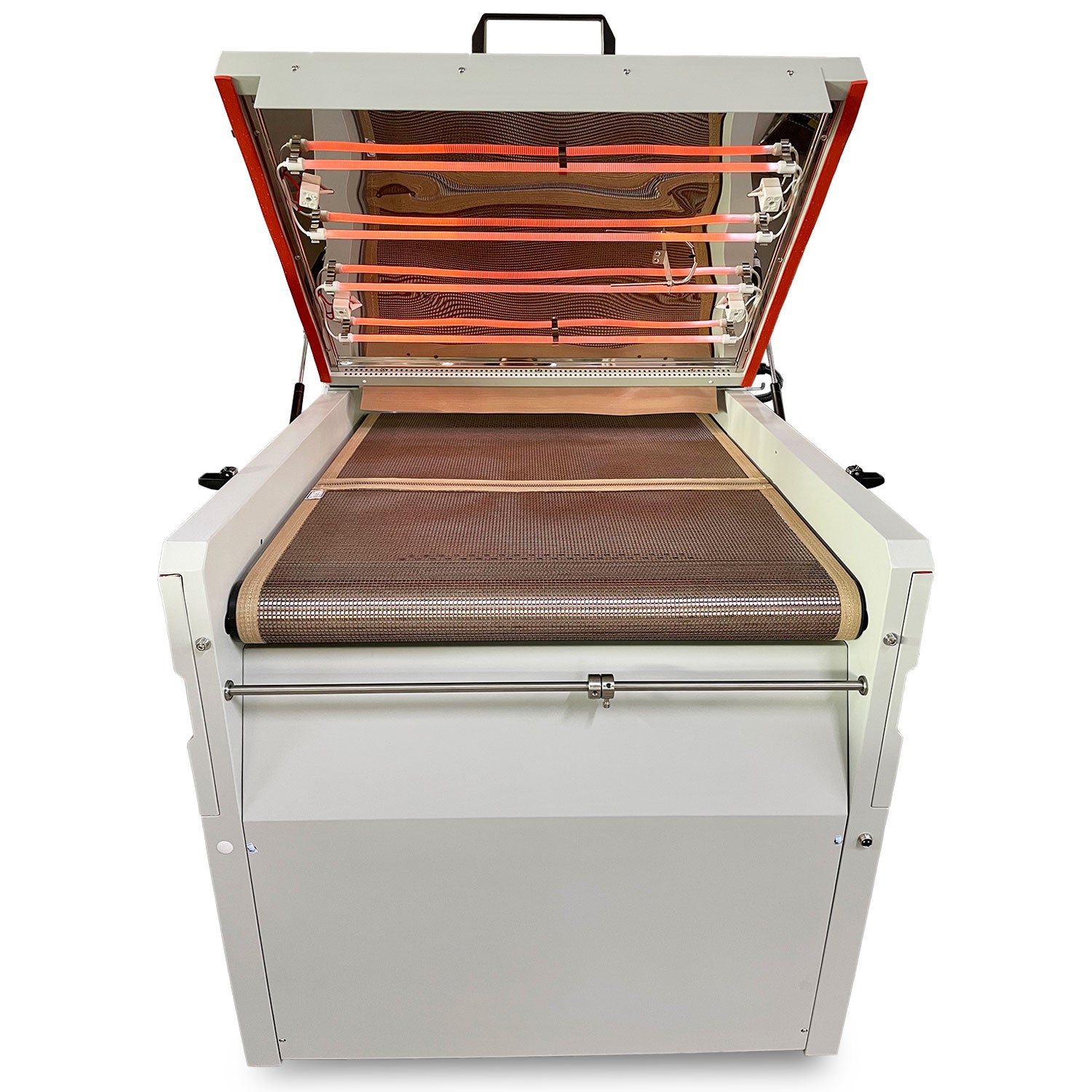 Secador y agitador automático de polvo DTF CALCA PLUS de 220 V y 24 pulgadas con plataforma de transporte por absorción al vacío y pantalla táctil