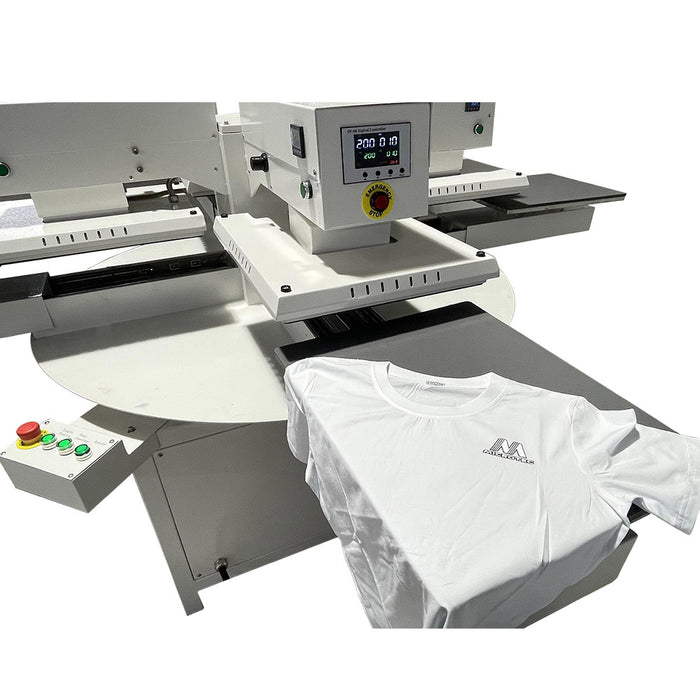 Prensa térmica automática de 4 estaciones, 220 V, 7,5 kW, 34 A, 16" x 20"
