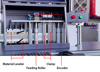 Dobladora automática de letras de canal CNC para aluminio + Rollo de cinta de aluminio engrosada de 110 mm (4,3&quot;) x 100 m (328 pies) (blanco/negro) + Módulo LED (200 unidades)