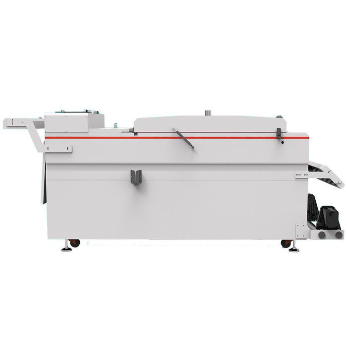 Secador y agitador de polvo DTF automático de alta velocidad CALCA PLUS de 24 pulgadas y 220 V con plataforma de transporte por absorción al vacío y pantalla táctil