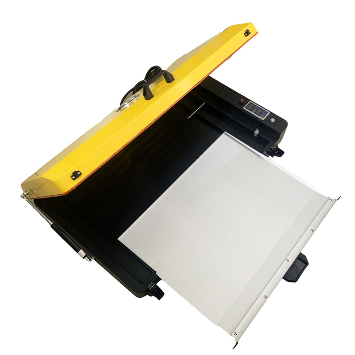 Horno DTF de 18 x 24 pulgadas con control de temperatura, horno DTF profesional, película de transferencia de curado, modelo de cajón de láminas DTF