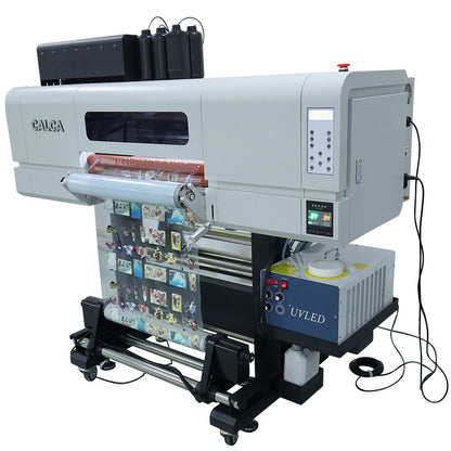 Impresora de etiquetas adhesivas UV DTF CALCA Ultra SP600 de 24 pulgadas, impresora de etiquetas de cristal UV 2 en 1 con 3 cabezales de impresión I3200-U1