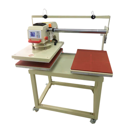 16in x 24in Semi-Automatic Pneumatic Up-Sliding Double Station Heat Press Machine with Laser Positioning System