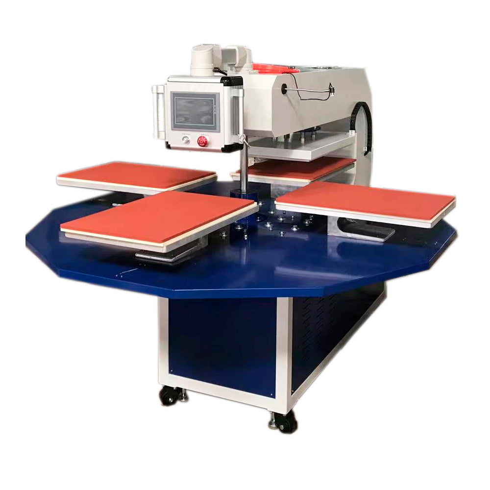 220V 4.5KW 21A 16in x 24in Automatic 4 Station Heat Transfer Machine with Laser Positioning System