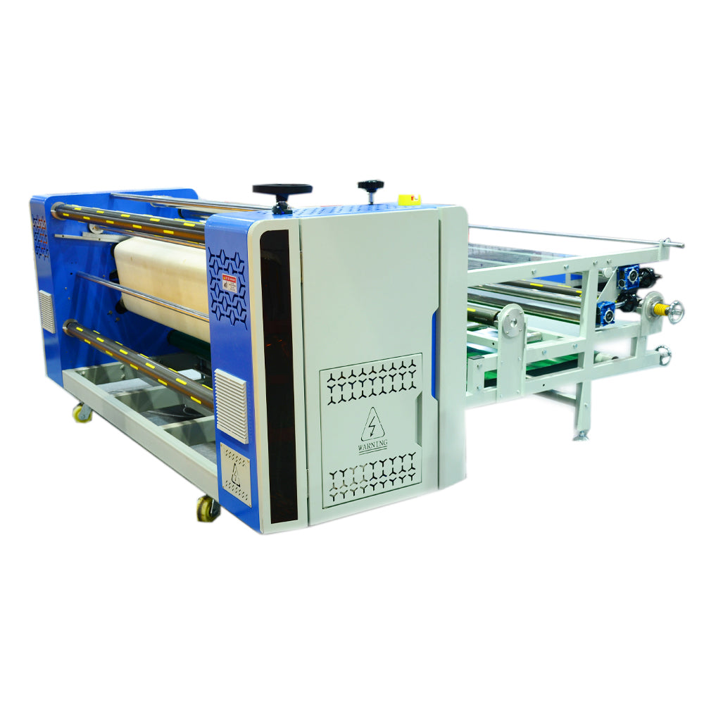 Máquina de transferencia térmica de gran formato de rollo a rollo de 1200 mm (47,2 pulgadas) de alta calidad (máquina de calentamiento por aceite)