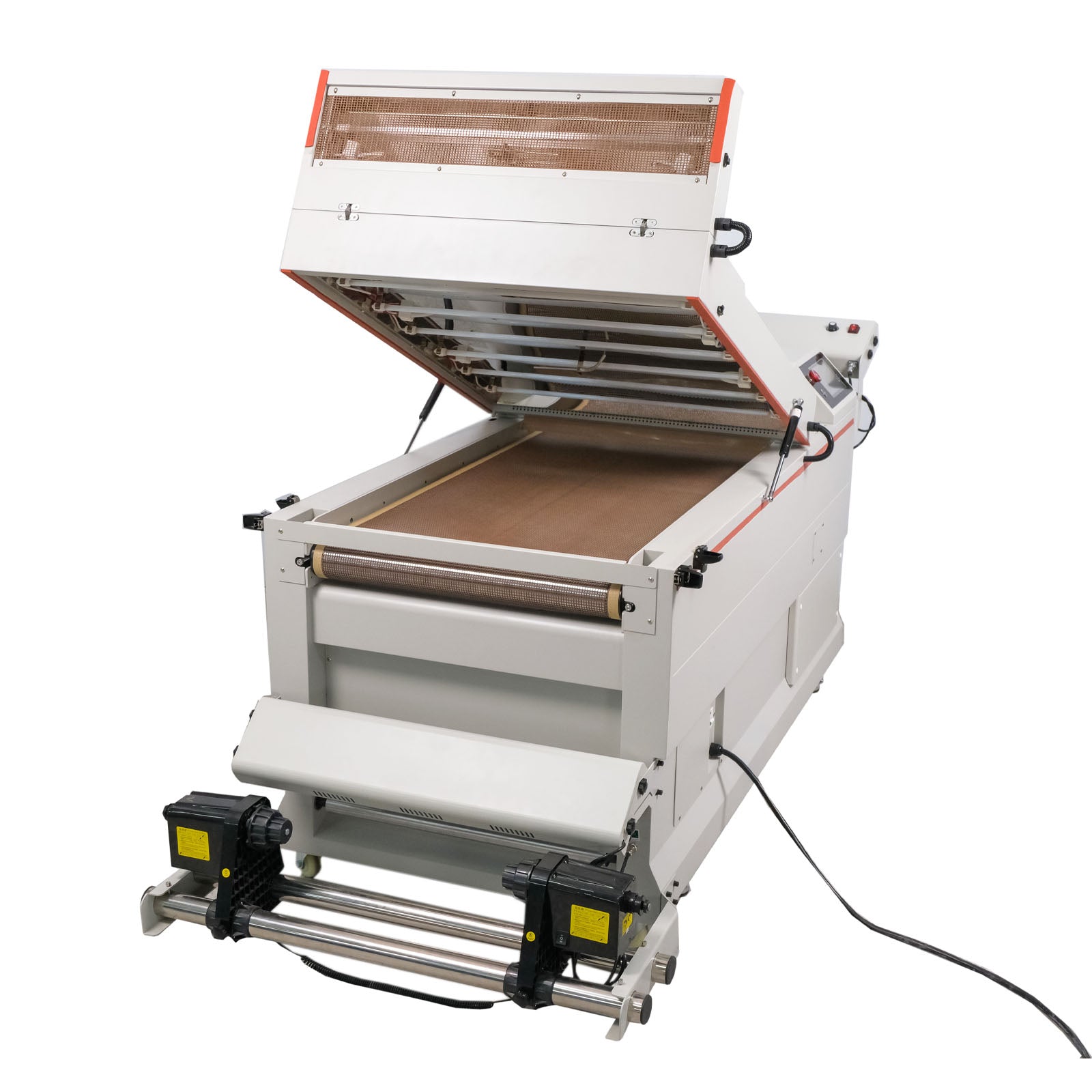 Secador y agitador automático de polvo DTF de reciclaje de alta velocidad CALCA PRO de 24 pulgadas con plataforma de transporte por absorción al vacío y pantalla táctil