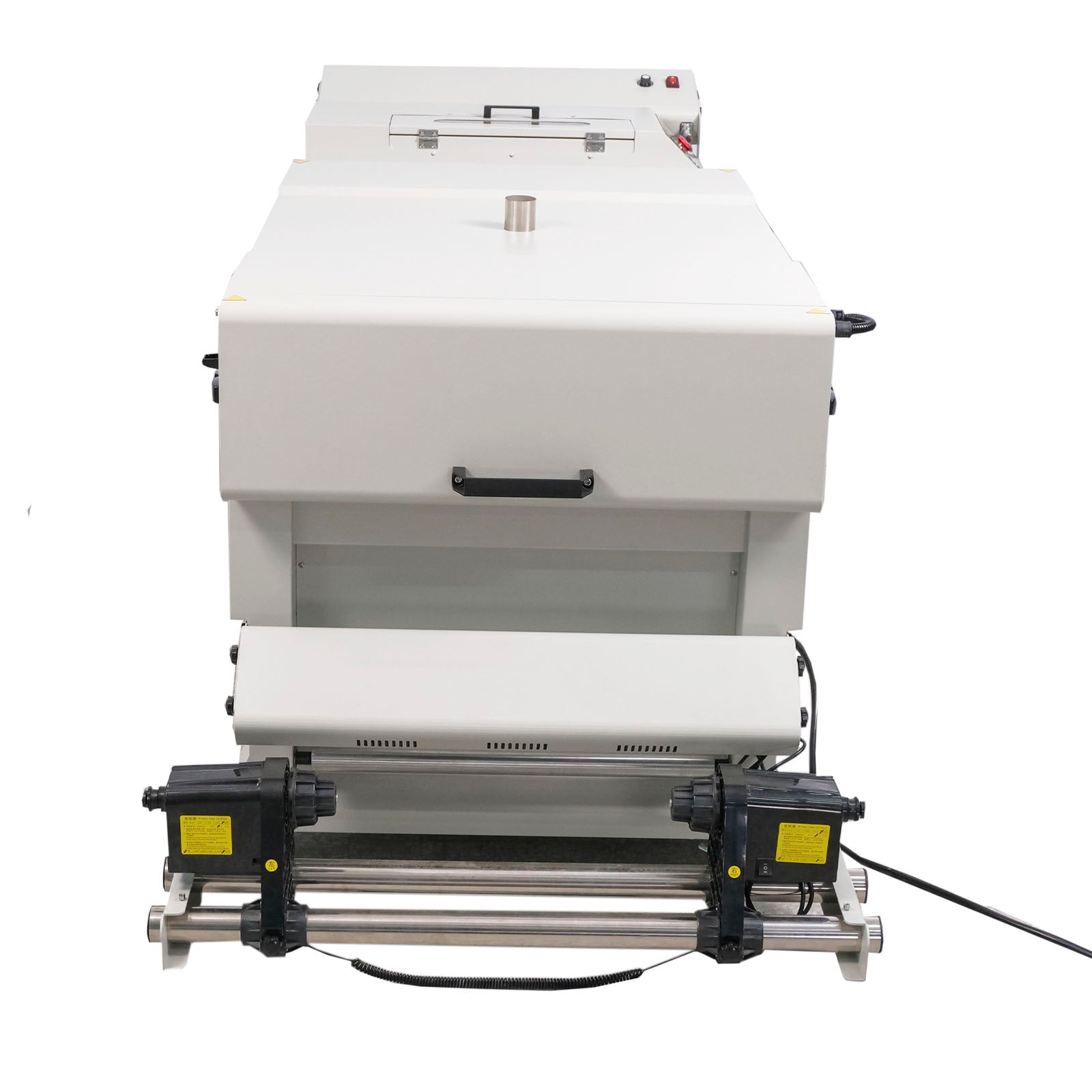 Secador y agitador automático de polvo DTF de reciclaje de alta velocidad CALCA PRO de 24 pulgadas con plataforma de transporte por absorción al vacío y pantalla táctil