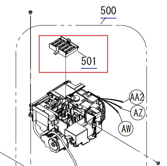 EPSON Pro 4900 SC-F2000 F2100 / SC-P5000 TAPA, CABEZAL, CONJ. GRANDE, ASP - 1700000