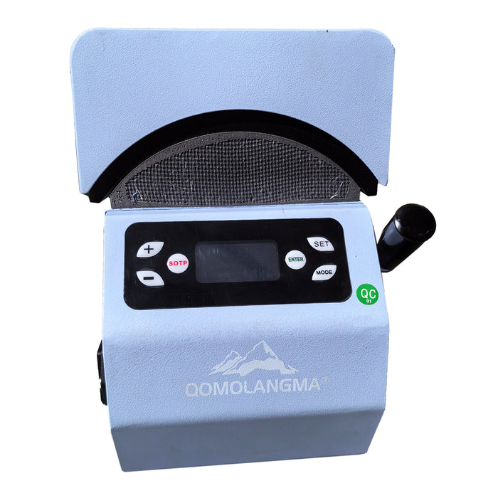 Máquina de prensado térmico automático Qomolangma 2 en 1 para gorras, con 2 placas intercambiables, disponible en EE. UU. 