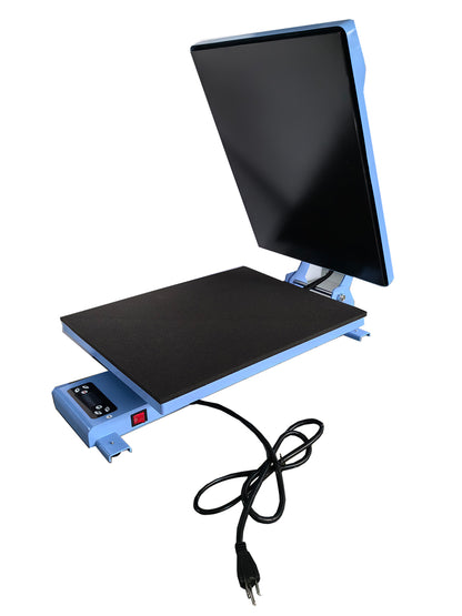 Prensa de calor automática Qomolangma de 16 x 20 pulgadas y carrito de acero resistente