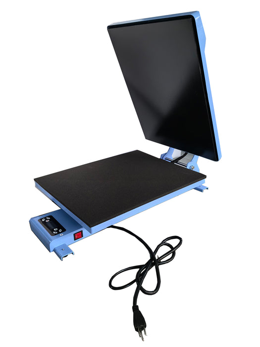 Prensa de calor automática Qomolangma de 16 x 20 pulgadas y carrito de acero resistente