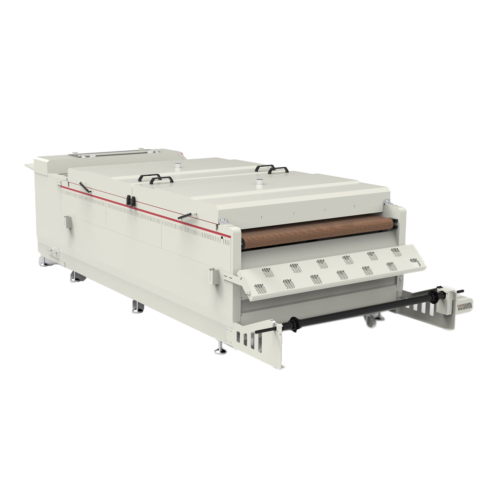 Agitador y secador automático de polvo DTF CALCA de 51 pulgadas con plataforma de transporte por absorción al vacío