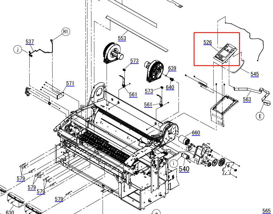 EPSON SureColor T3000/T3070/T3200 T3270/T5000/T5070 T5200/T5270/T7000 T7070/T7200/T7270 F6000/F6070/F7000/F7070 B6000/B6070/B7000/B7070 PANEL, CONJUNTO - 1717392 / 1717390