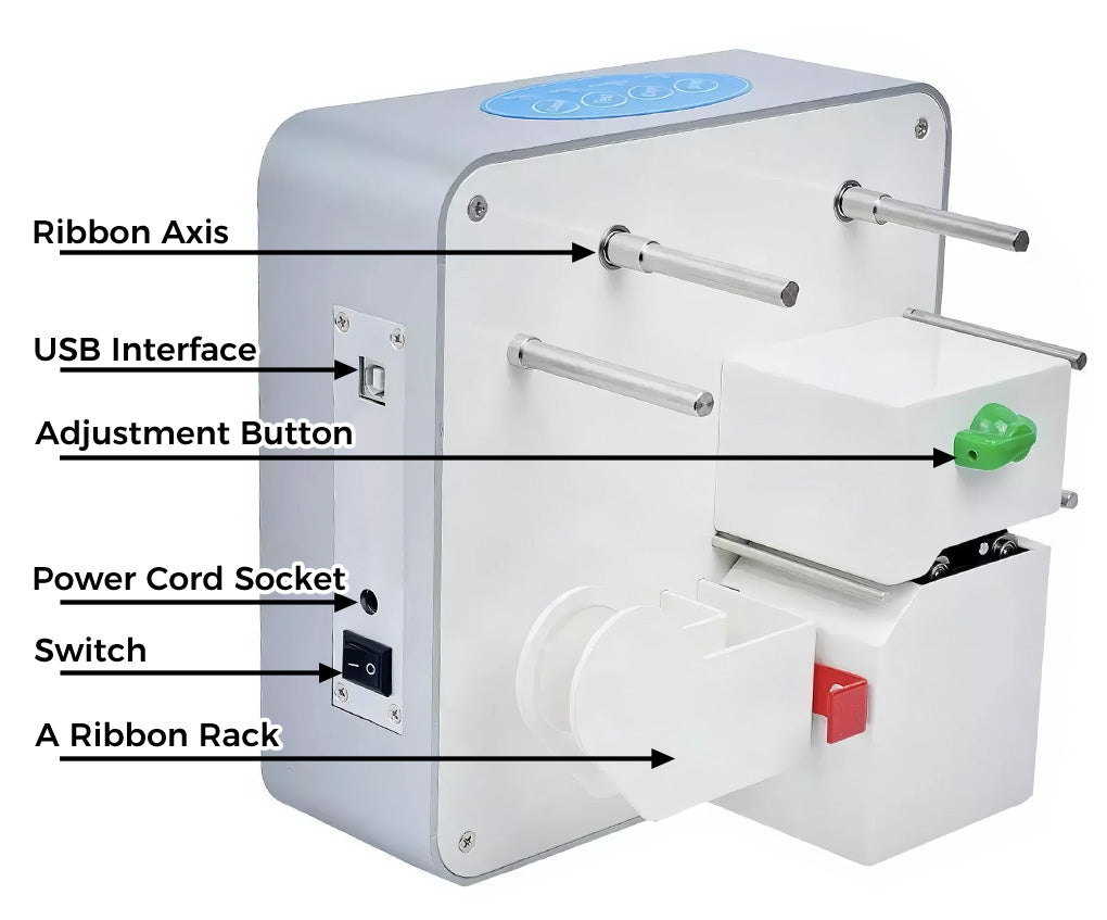 Professional Ribbon Hot Foil Stamping Machine - Digital Printer for Gift Wrapping, Cards &amp; Packaging