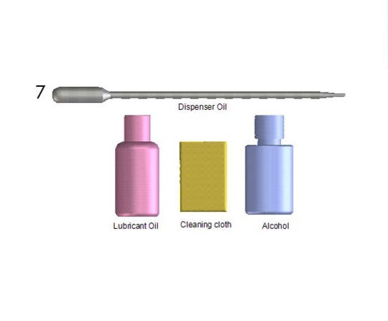 Kit de lubricación para las impresoras HP DesignJet T610, T620, T770, T1100, T1120, T1200, T1300, T2300, T1700, Z3100, Z3200, Z2100, Z5200, Z5600, Z6, Z9+ (Q6683-67028)