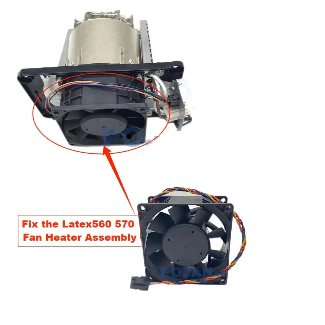 Conjunto de calentador de ventilador - Para HP Latex 560, 570 (M0E29-67047)