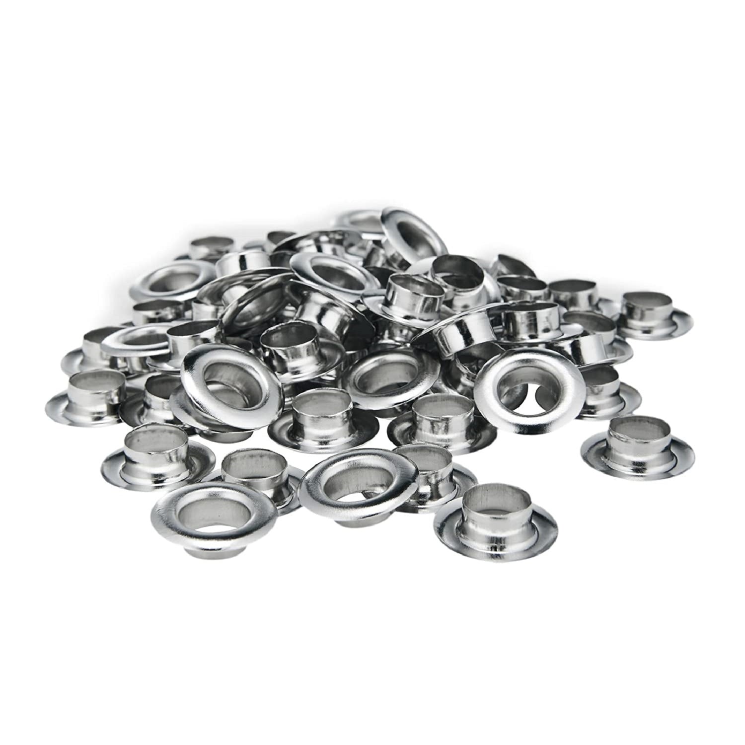 Silver Round Single Eyelet (6mm) for banners or garment (1000pcs/bag)