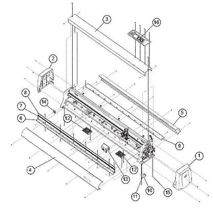 Tornillo de mariposa L10 - Para Graphtec FC9000 (U621353011)