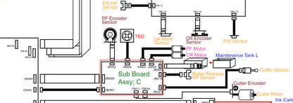 EPSON P6000 P7000 P8000 P9000 / P6070 P7070 P8070 P9070 PLACA SUB C - 2168576
