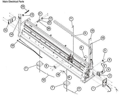 Sensor de medios (PS117EL1) - Para Graphtec FC9000 (U561080035)