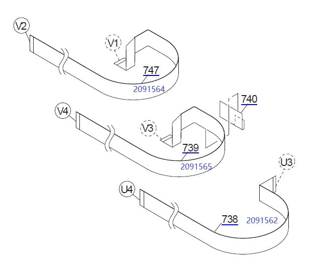 Cables/Arnés de cabezal EPSON Pro 4880 4800 4450 4400 - 2091562/2091564/2091565