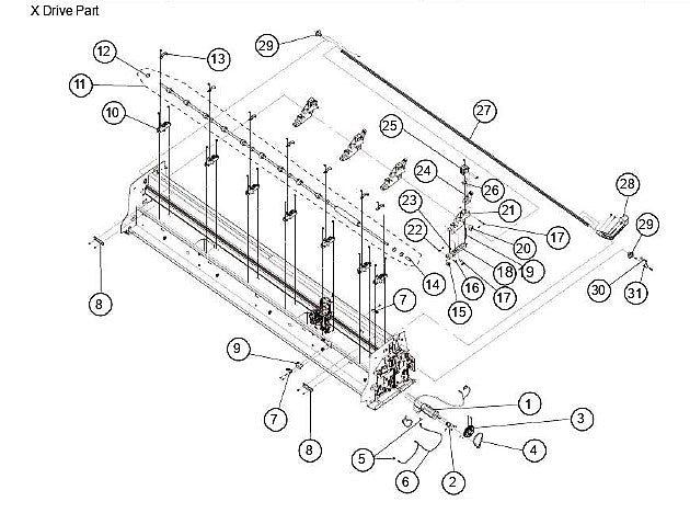 Polea del motor (S2M024-ASSY) - Para Graphtec FC9000 (U621802113)