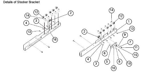 Soporte de almacenamiento derecho para Graphtec FC9000 (U621801311)