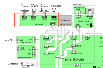 Placa de subtítulos EPSON B6000 F6000 F6200 F6300 T3000 T5000 T7000 T3200 T5200 T7200 - 2144073