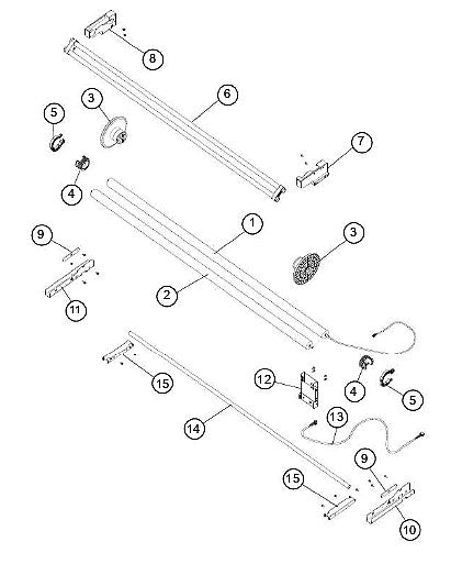 Guía de recogida 160 para Graphtec FC9000-160 (U792900850)