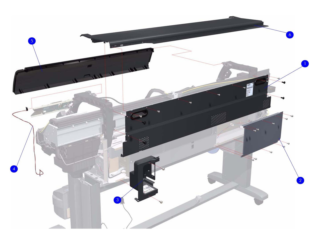 Sensor de posición de ventana - Para impresoras HP DesignJet Z6100 y 4500 (Q1271-60369)