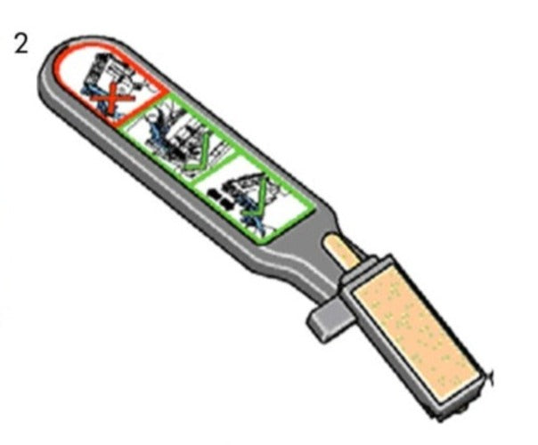 Herramienta de limpieza de contactos flexibles para las series HP Designjet T610, T620, T770, T1100, T1120, T1200, T1300, T2300, T1700, Z3100, Z3200, Z2100, Z5200, Z5600, Z6 y Z9+ (Q5669-60690)