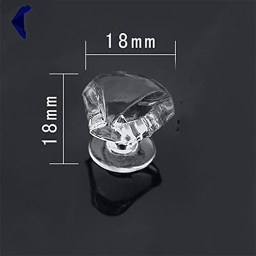 10 x 18mm Clear Acrylic Knob Plexiglass Small 18x18mm Triangle Shape Cabinet Drawer Pull Handle Knobs