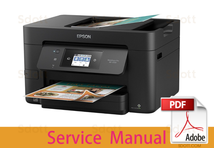 Manual de servicio de la impresora EPSON WorkForce WF-3720