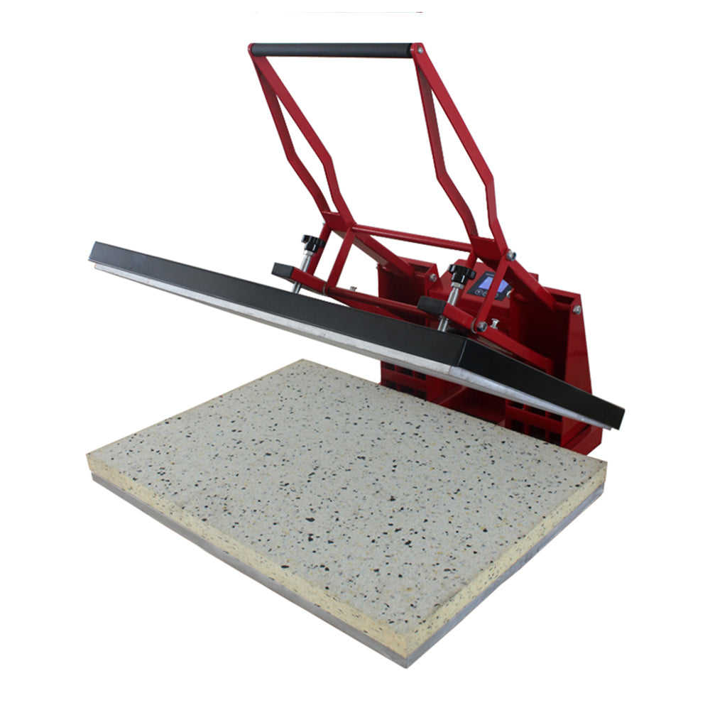 Máquina de prensado térmico de sublimación manual de gran formato de 23,6 x 31,5 pulgadas para camisetas y felpudos
