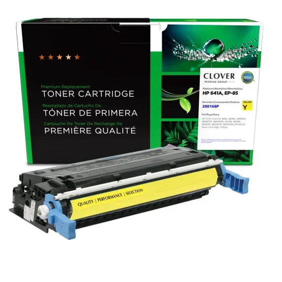 Clover Remanufactured Yellow Toner Cartridge for HP 641A (C9722A)