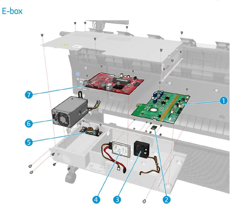 Potencia del formateador (T2600 SF): para la serie HP DesignJet T2600 (Y3T75-67002)