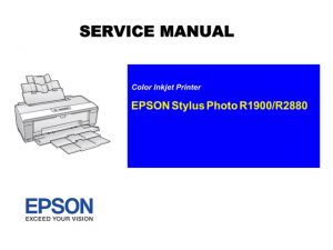 Manual de servicio de la EPSON Stylus Photo R1900 / R2880