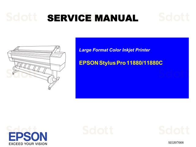 Manual de servicio de la EPSON Stylus Pro 11880 11880c