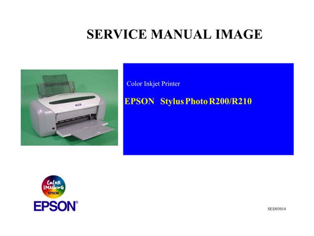 Manual de servicio EPSON R200/R210