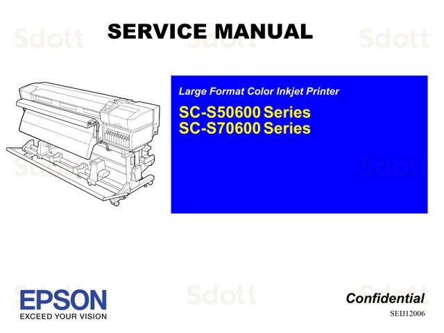 Manual de servicio de EPSON SureColor S50600 S50610 S50670 S70600 S70670