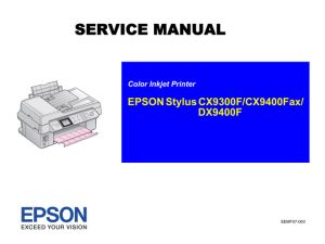 Manual de servicio del fax EPSON DX9400F CX9300F CX9400