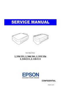 Manual de servicio de EPSON L110 L111 L210 L211 L300 L301 L350 L351 L355 L356