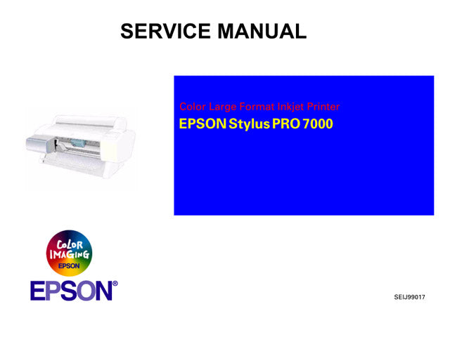 Manual de servicio de la EPSON StylusPro 7000