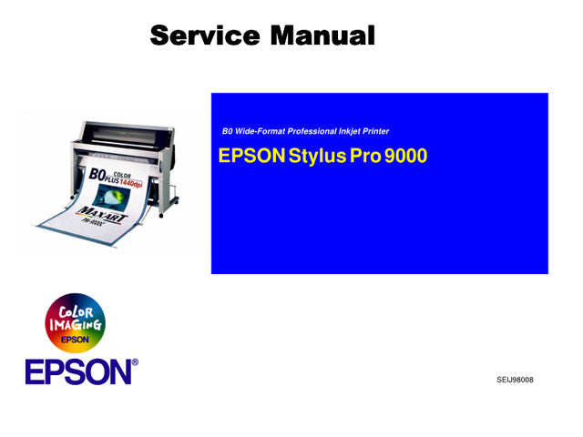 Manual de servicio de la EPSON StylusPro 9000